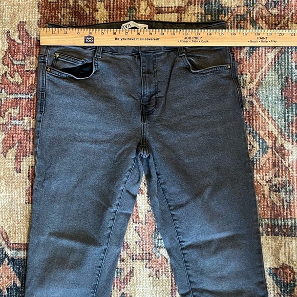 ZARA WOMENS SKINNY JEANS BLACK SIZE‎ 12 - Picture 6 of 8